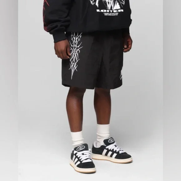 Loiter Cyber Beach Shorts Black - Picture 5 of 6